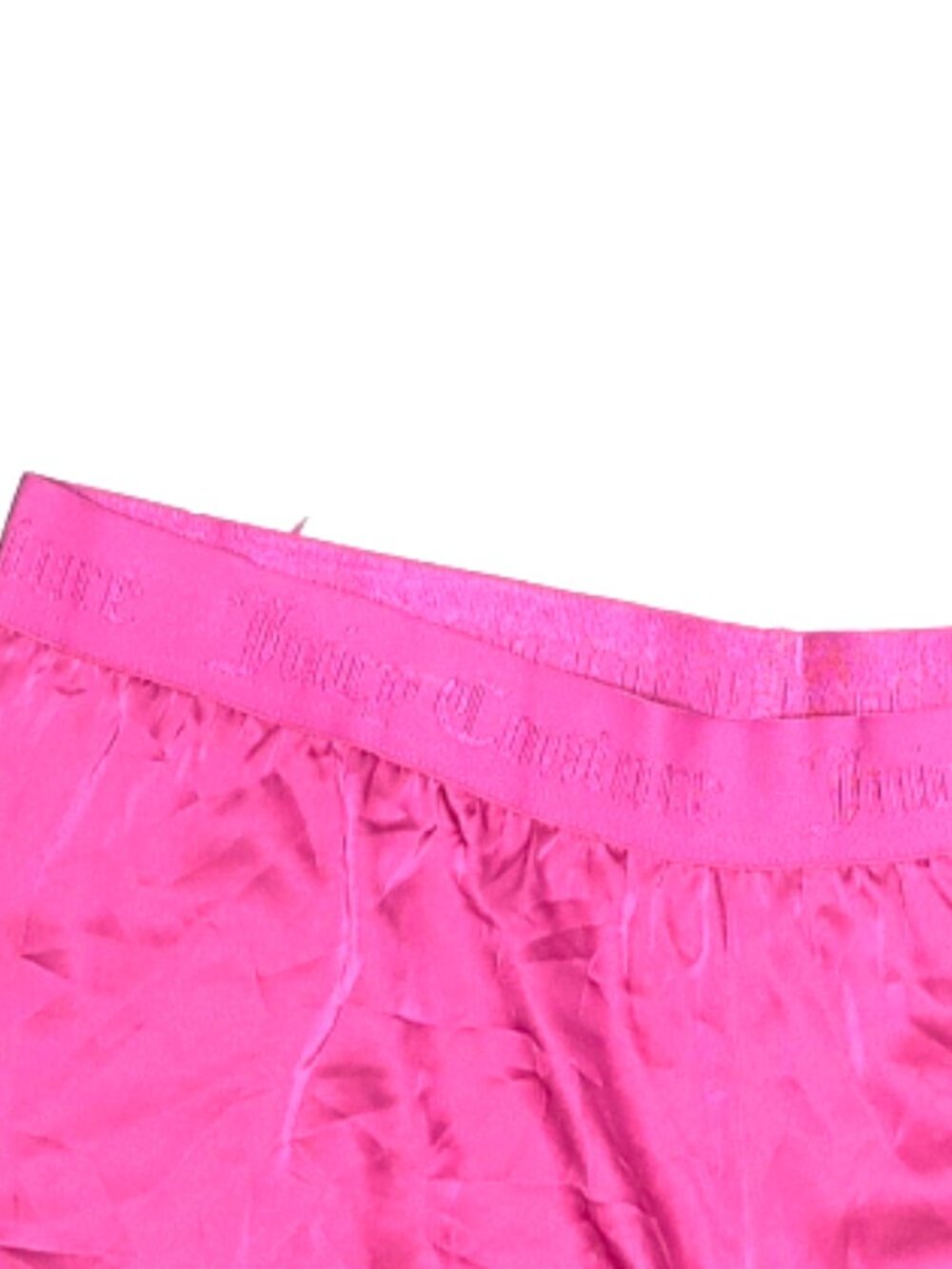 Juicy Couture Satin Rhinestone Logo Pajama Sleep Shorts - Size Large - Picture 8 of 8